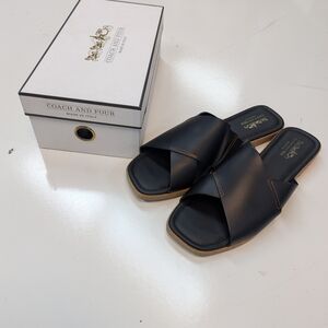 Coach and Four Women's Dark Sandals